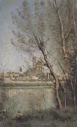 Jean Baptiste Camille  Corot La cathedrale de Mantes (mk11) oil painting picture wholesale